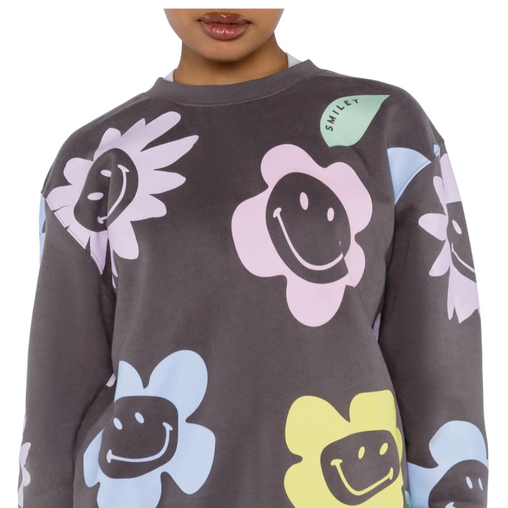 By Samii Ryan Smiley Sweatshirt